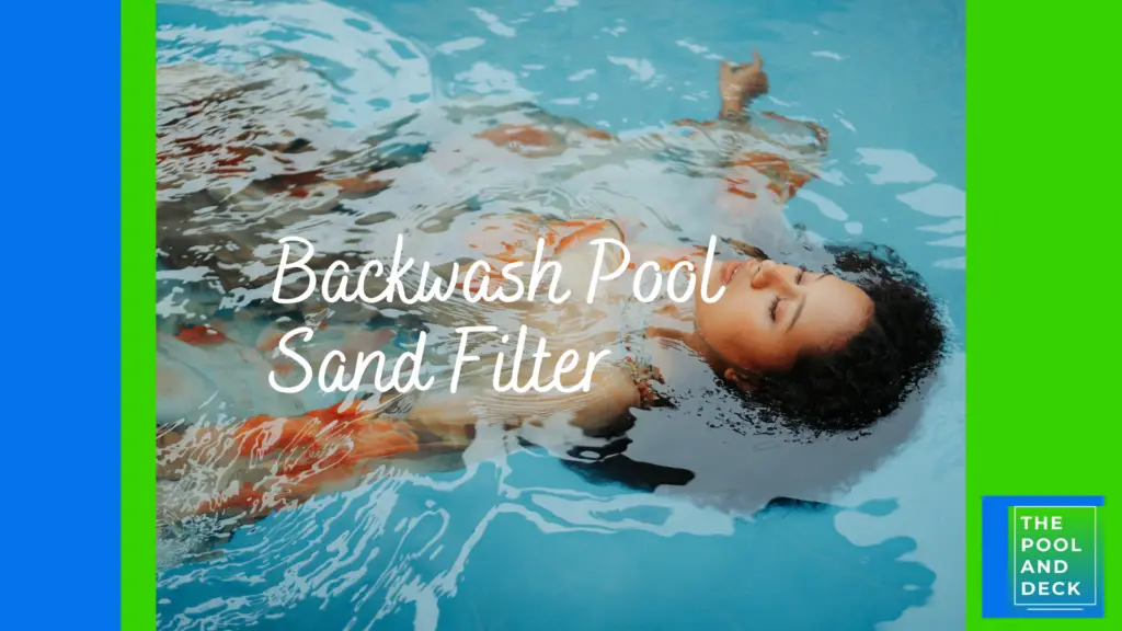 Backwash Pool Sand Filter