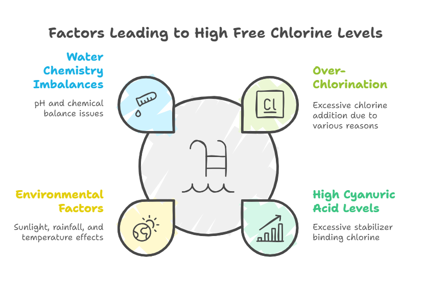 High Free Chlorine Levels - Causes