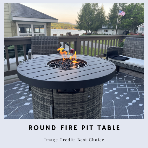 Round Fire Pit Table