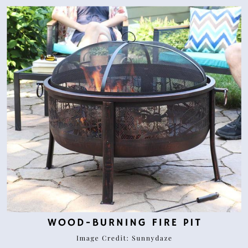 Wood-burning Fire Pit for Backyard