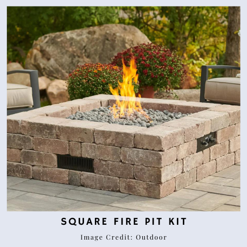 Square Fire Pit Kit