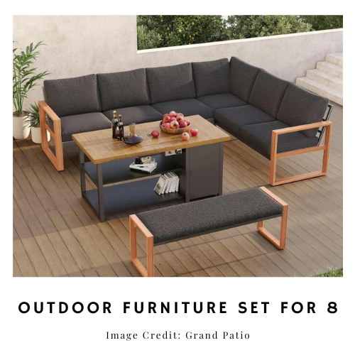 Outdoor Furniture Set for 8