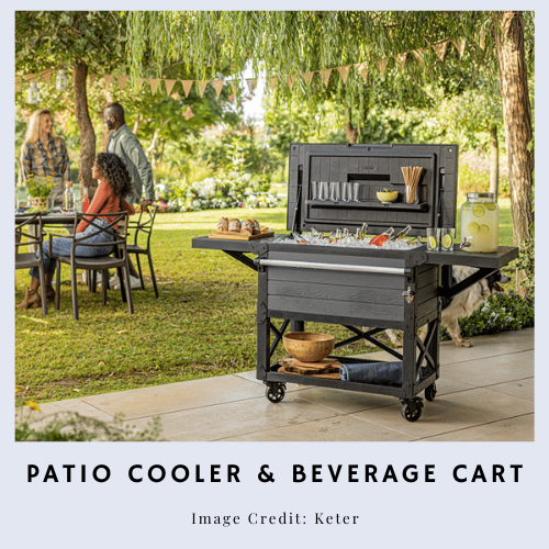 Patio Cooler & Beverage Cart