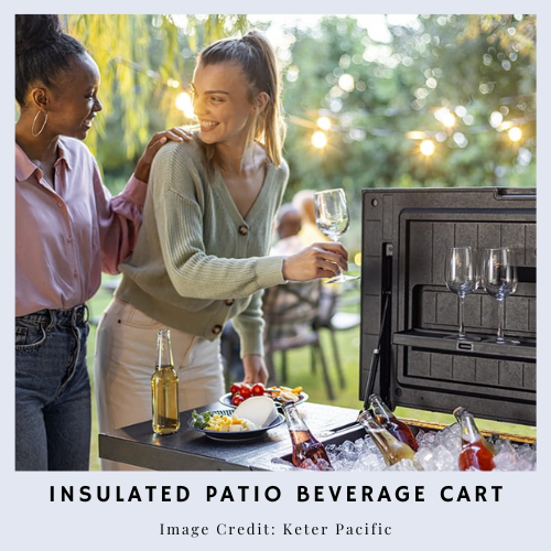 Insulated Patio Beverage Cart