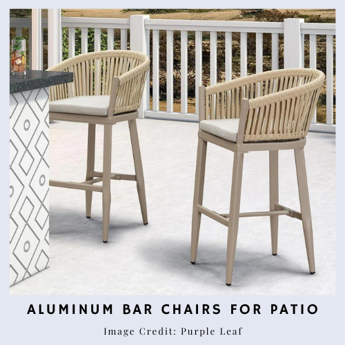 Aluminum Bar Chairs for Patio