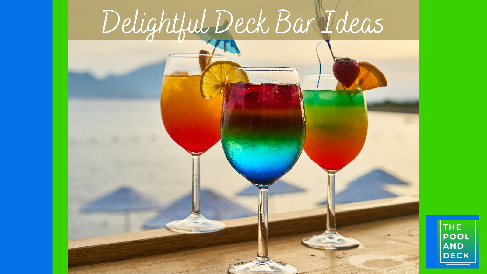 Delightful Deck Bar Ideas