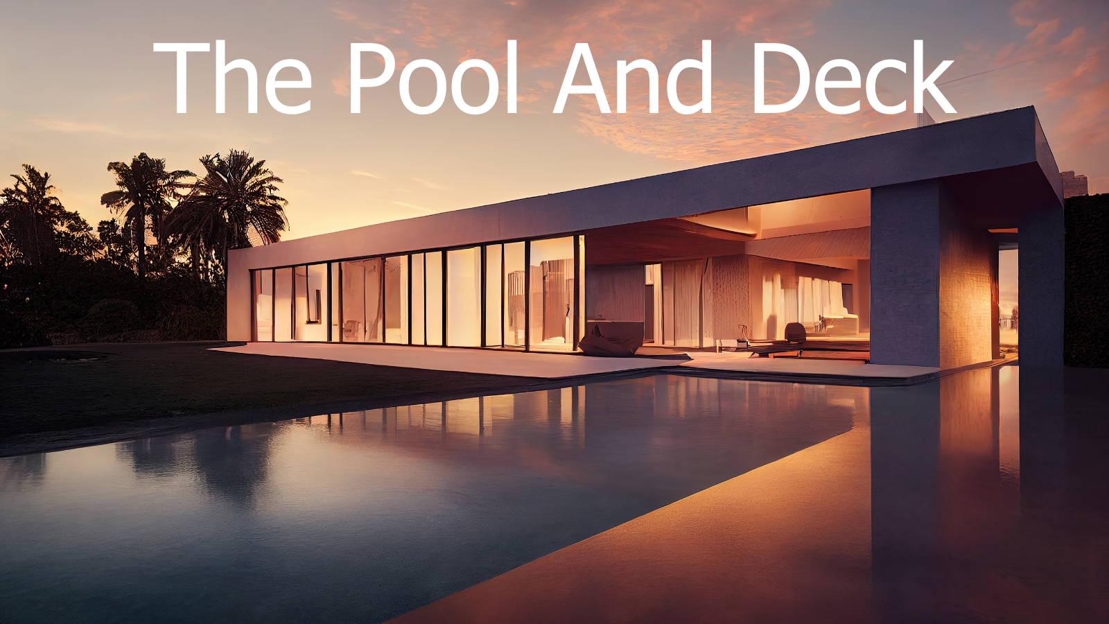 Minimalist luxury pool design
