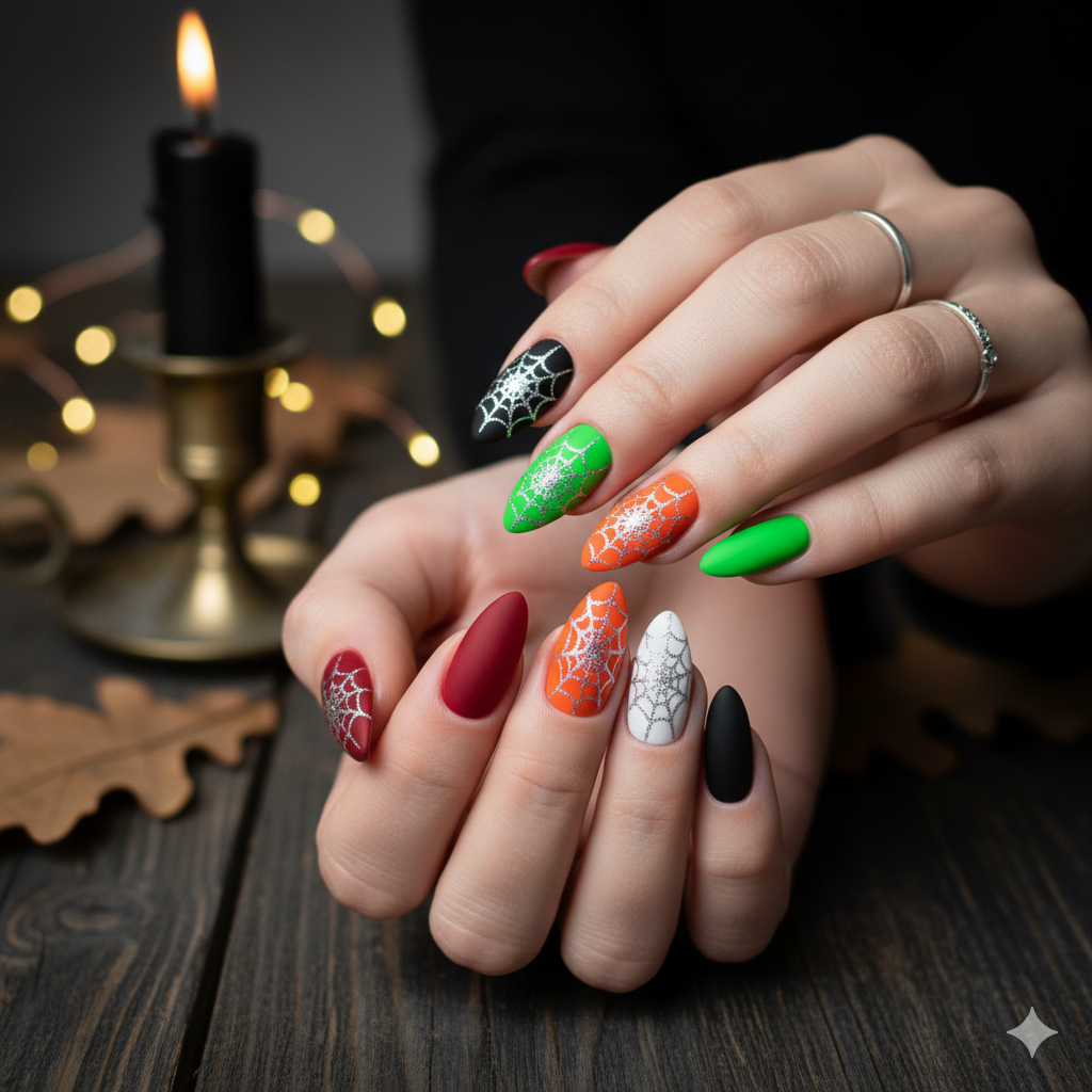 Matte Halloween Nails