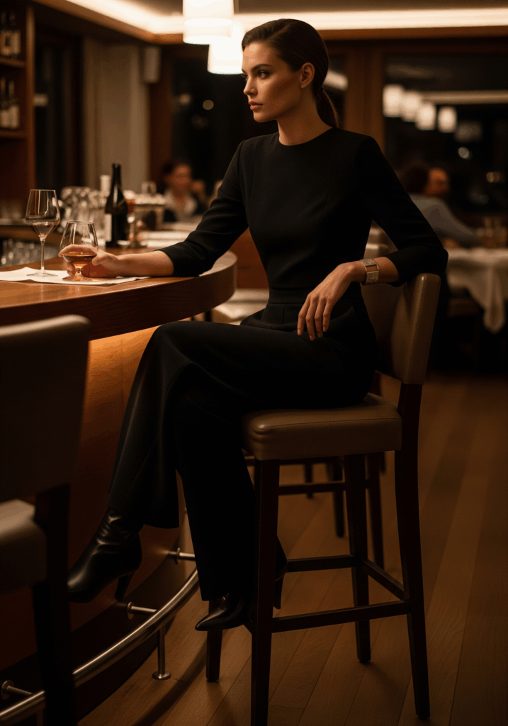 An Elegant Evening Ski Jumpsuit