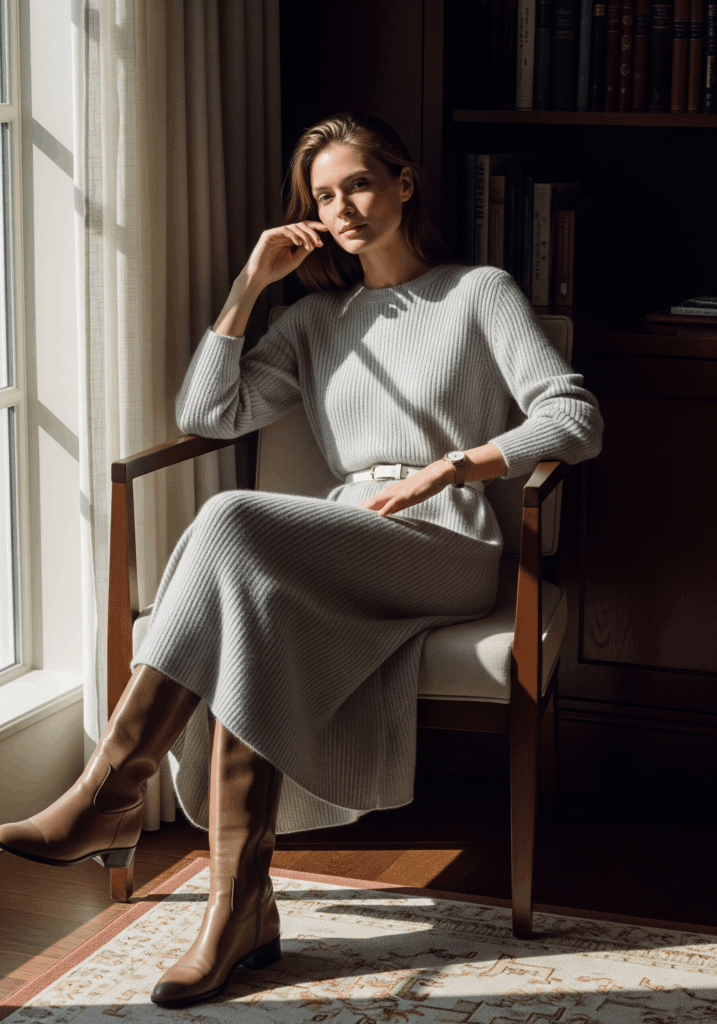 Chic Cashmere Lounge Dress