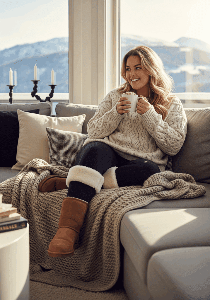 Plus-Size Winter Outfits for Those Lazy Days