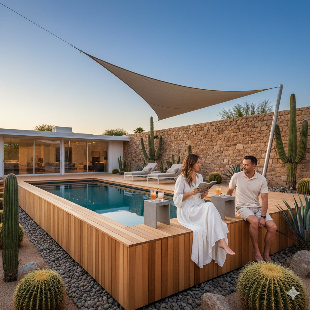 One of 15 Innovative Above-Ground Pool Ideas for 2026!