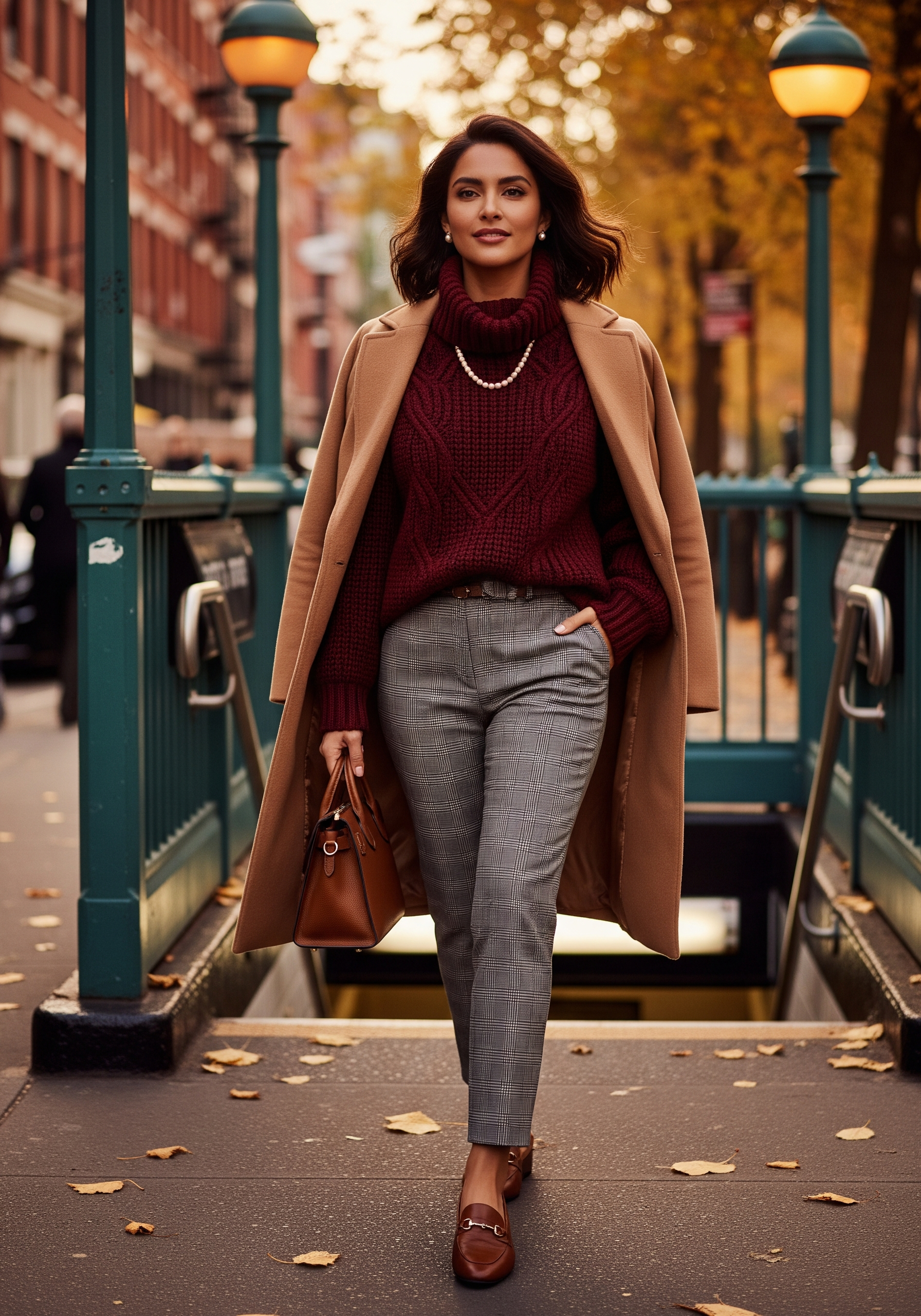 Rich Burgundy and Classic Plaid