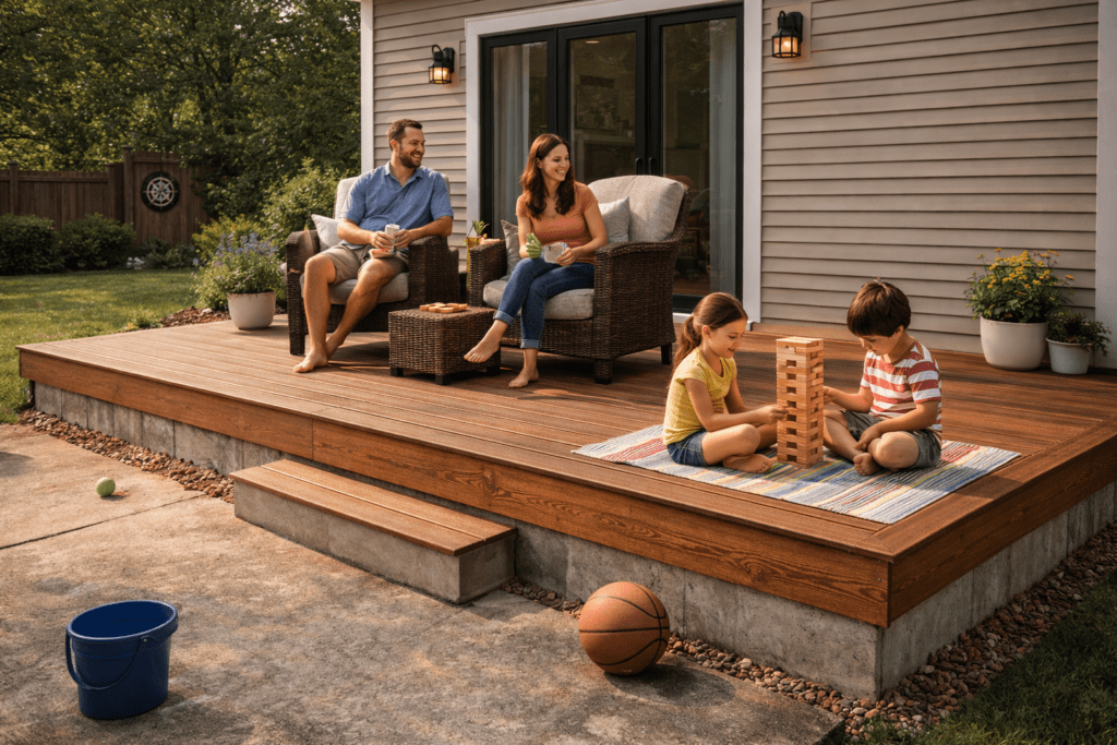 How to Build a Deck Over Concrete: Strong & Aesthetic!