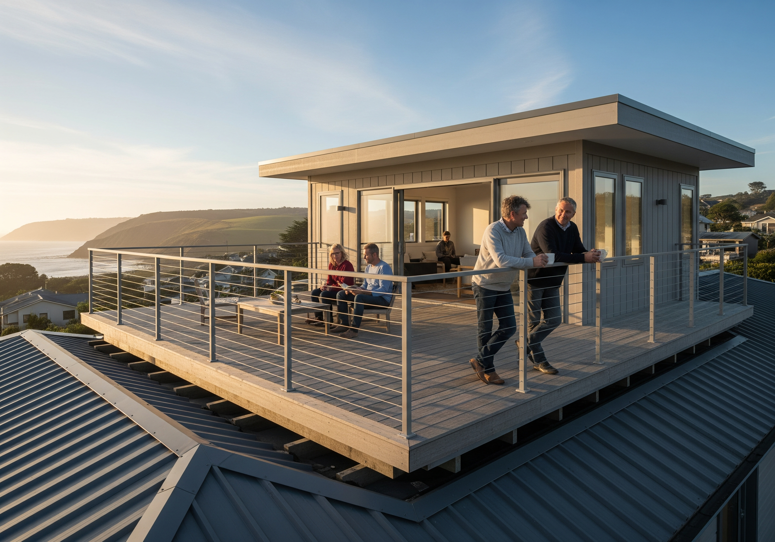 How to Build a Rooftop Deck on a Sloped Roof