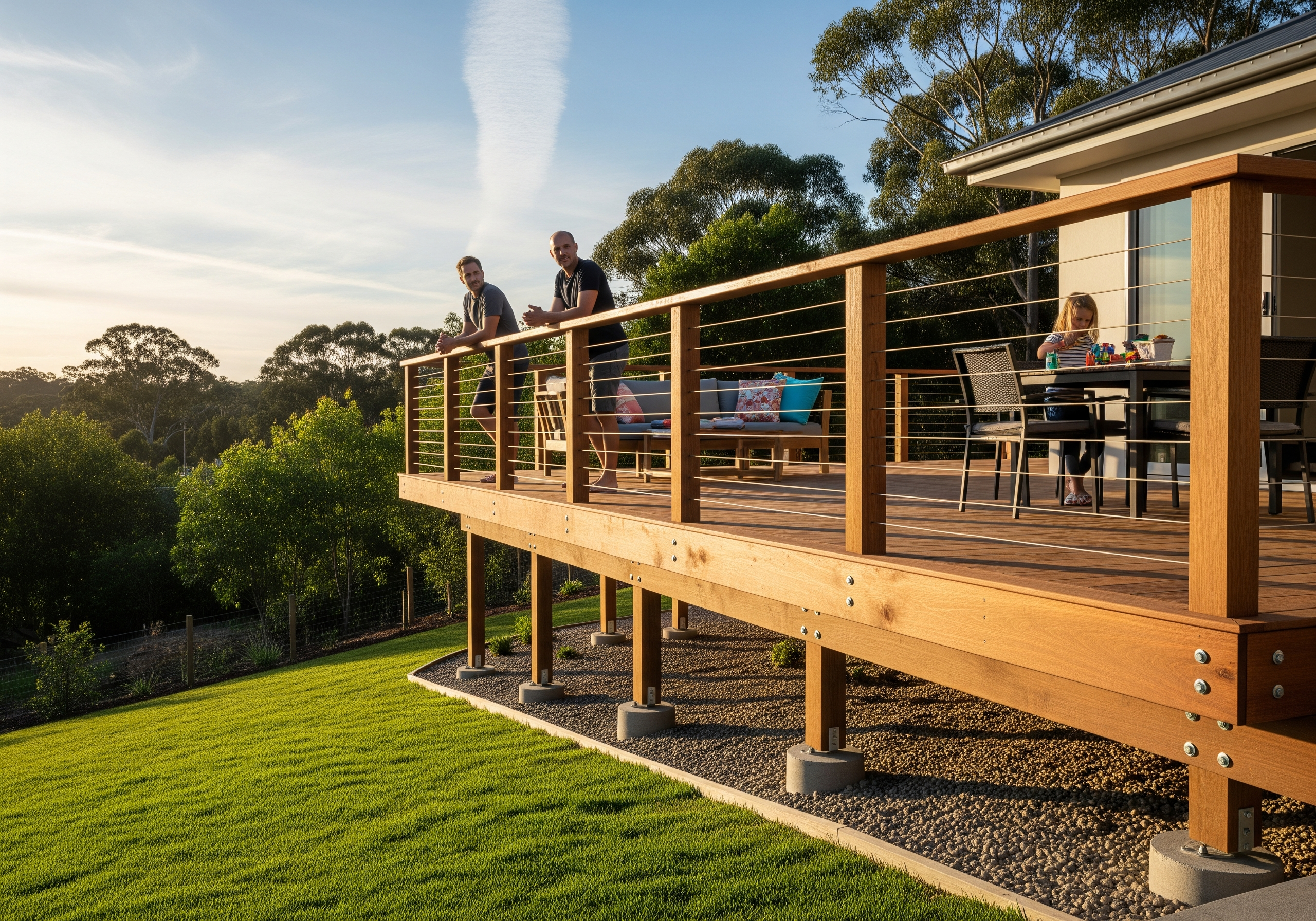 How to Build a Deck on a Slope