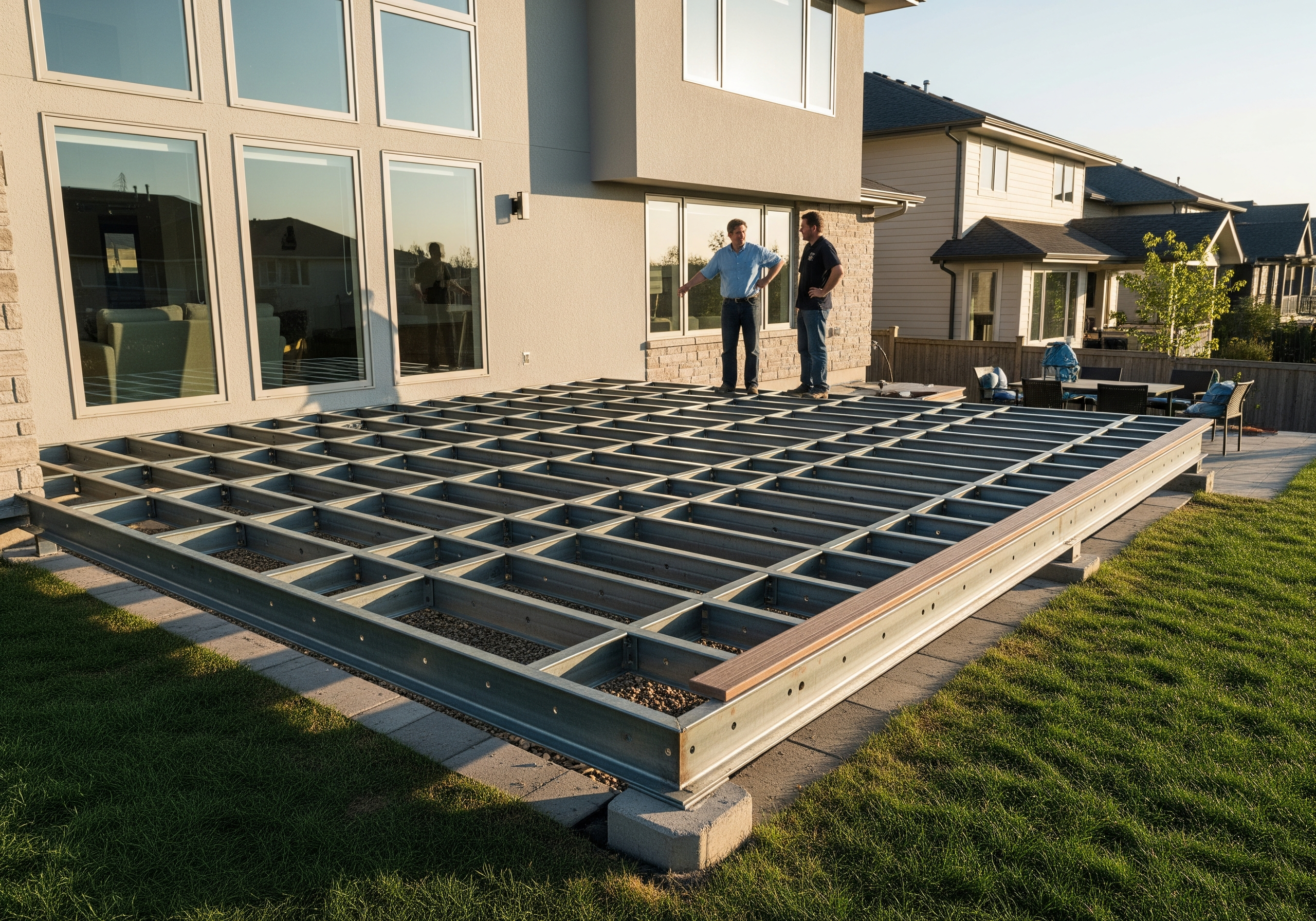 How to Build a Steel-Framed Deck