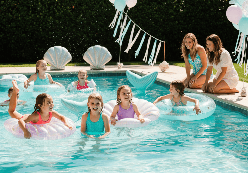 Mermaid Cove Themed Pool Party for Dreamy Underwater Magic