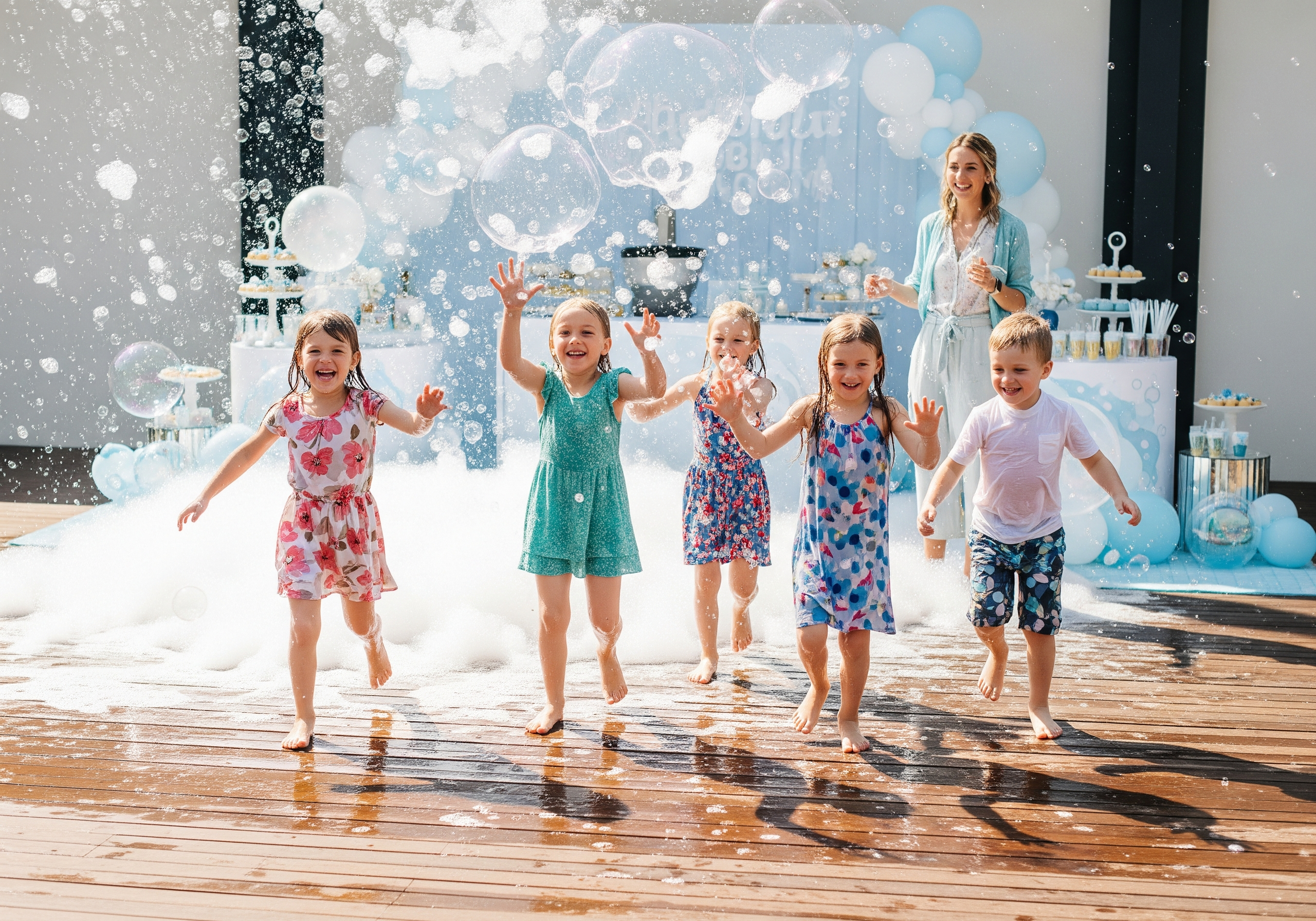 Bubble Kingdom Themed Pool Party for Whimsical Fun!