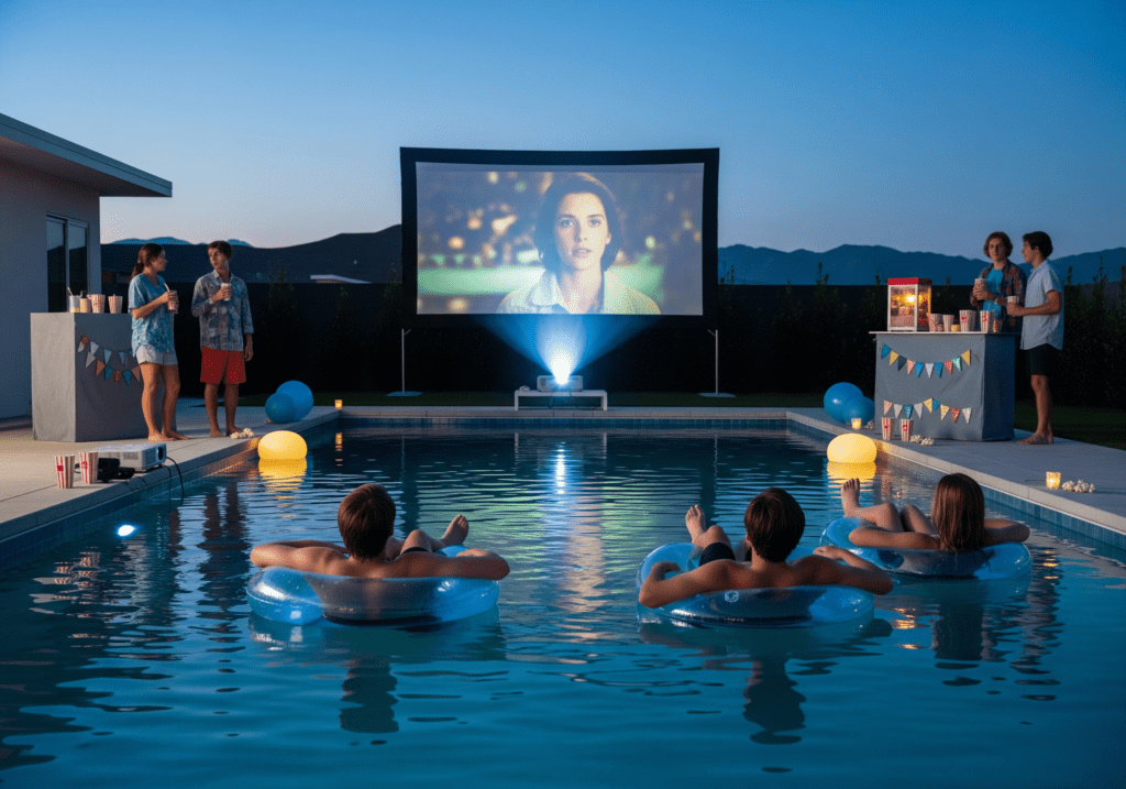 Relaxing Movie Splash Pool Party Theme for Teens