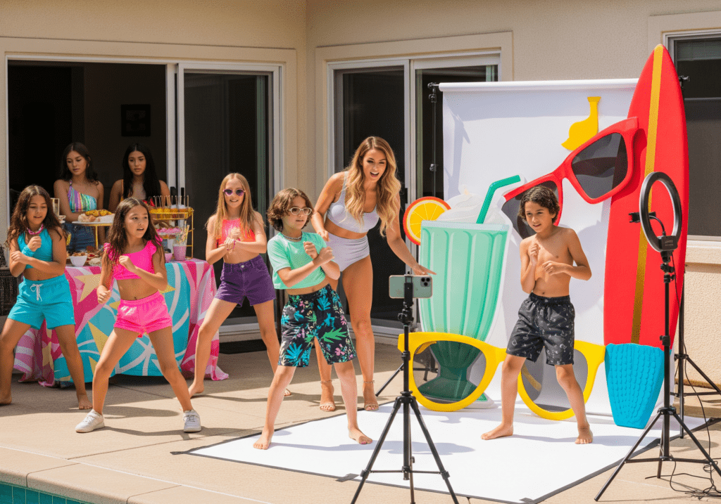 TikTok Dance Off Pool Party for High-Energy Fun!