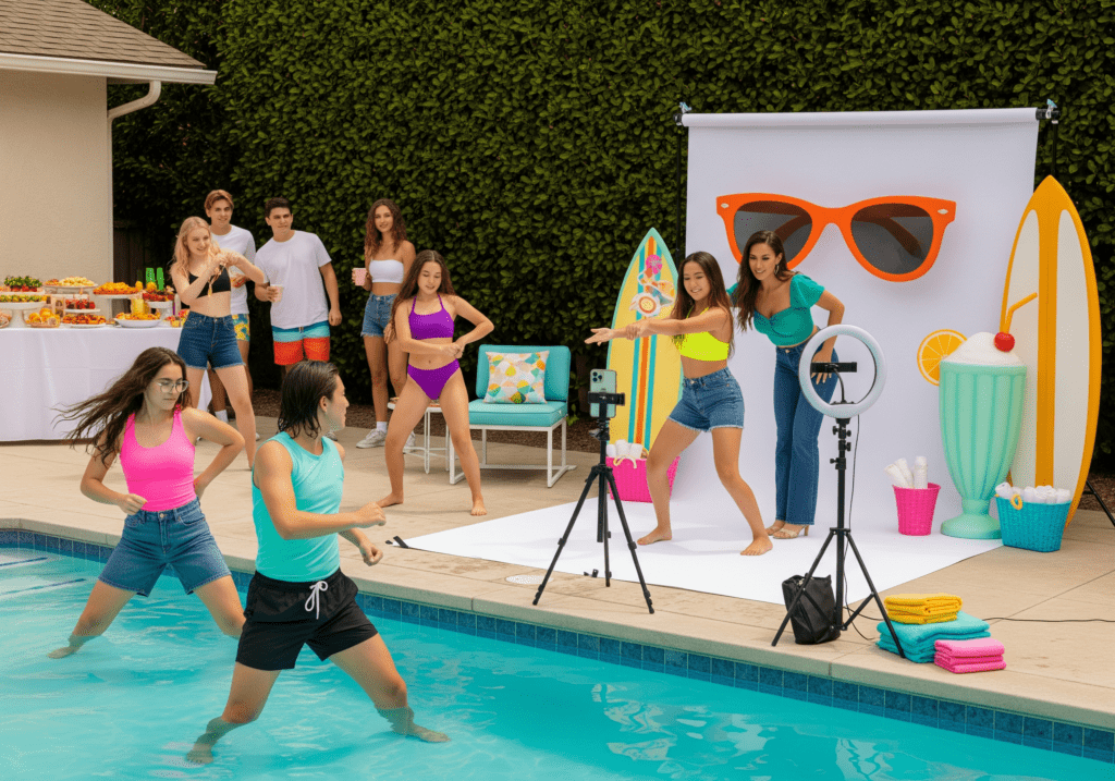 Pool Party Themes for Teens - TikTok Dance-Off