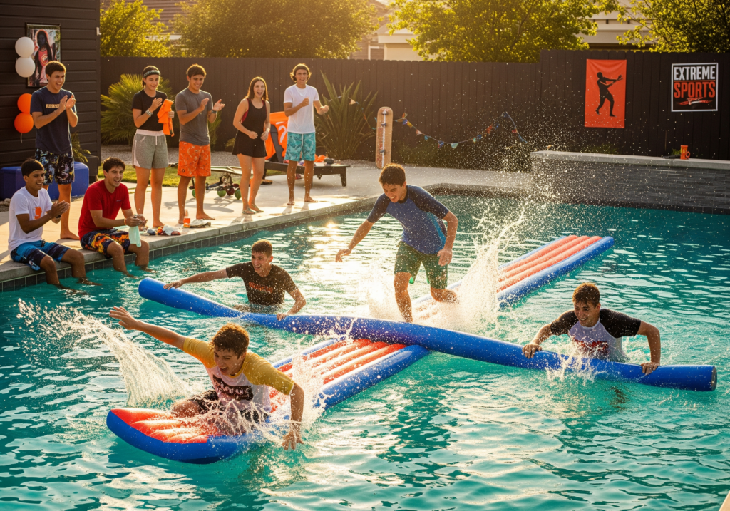 Extreme Sports Themed Pool Party for Safe Thrills!