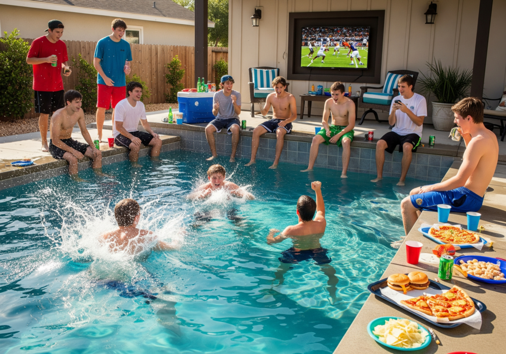 Game Day Splash - A Pool Party Theme for Teenage Boys