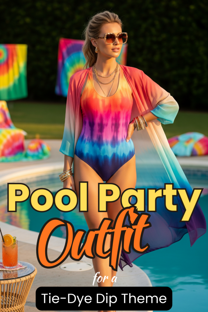 Tie-Dye Dip Themed Pool Party
Pool Party Outfit Ideas