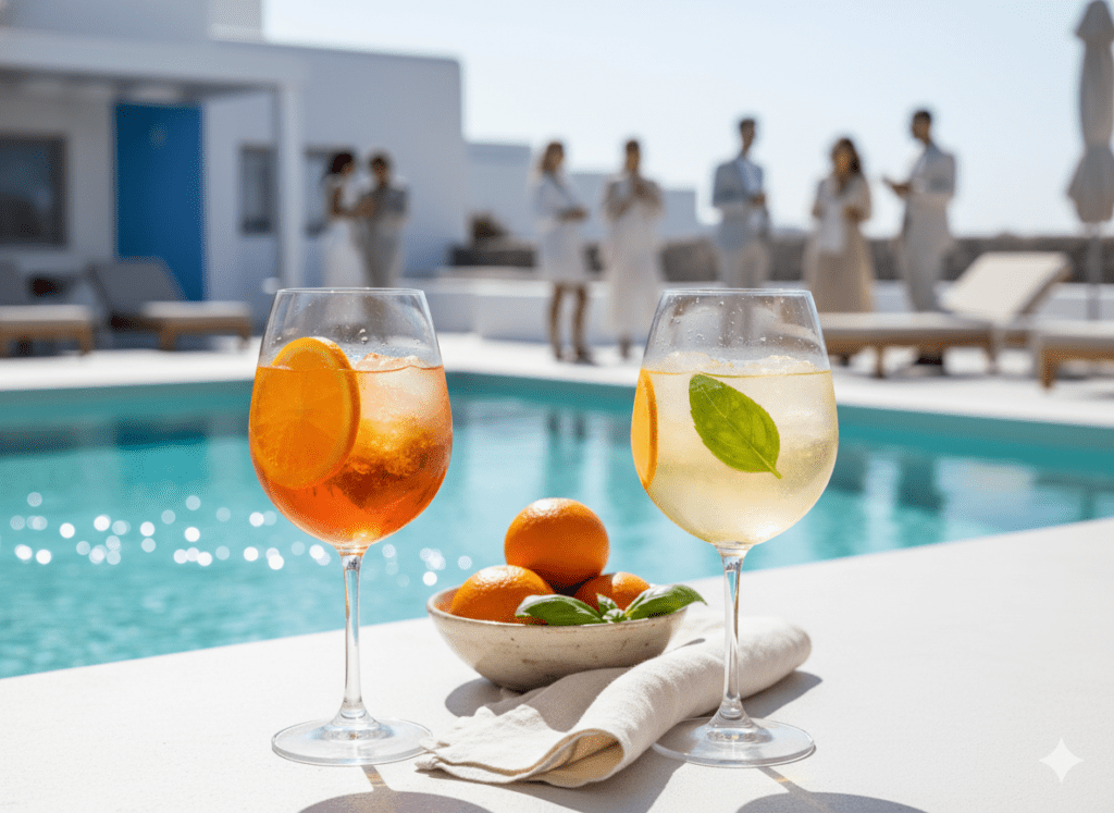 Pool Party Drinks Pairing - Greek Island