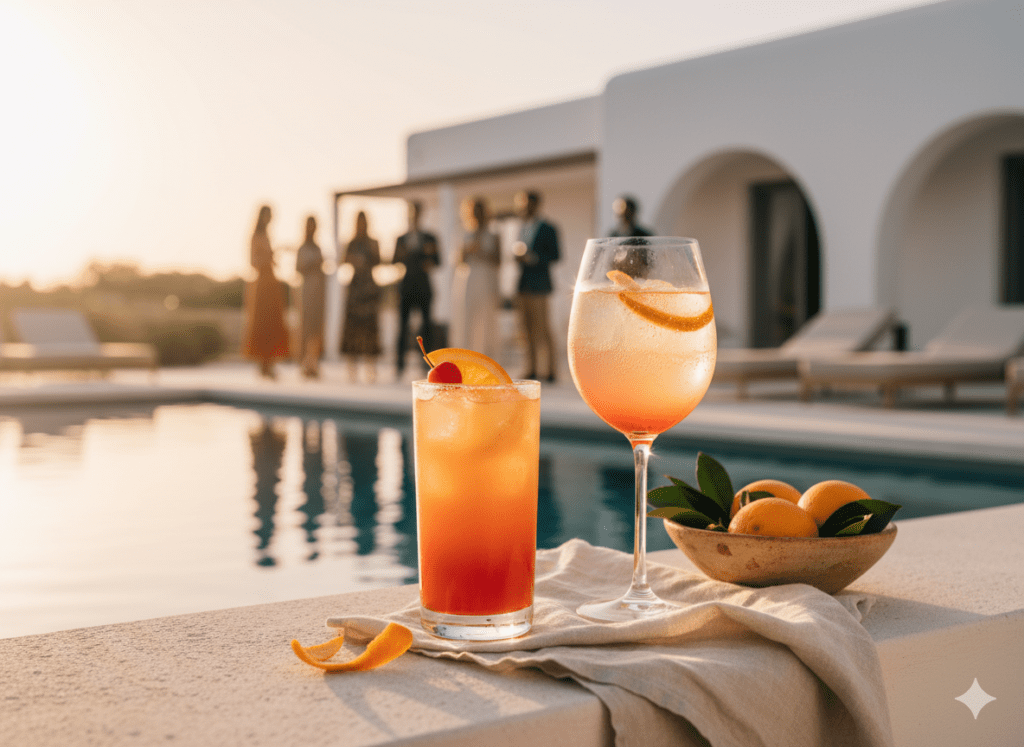 Pool Party Drinks Pairing - Ibiza Sunset