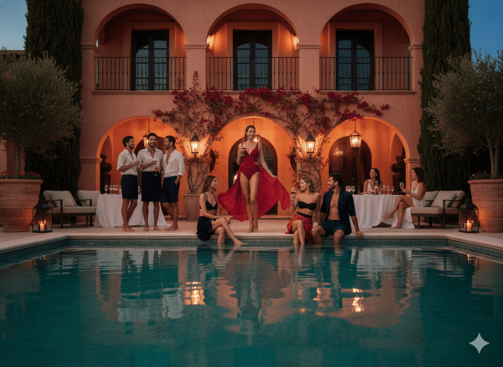 Spanish Flamenco Fiesta Pool Party