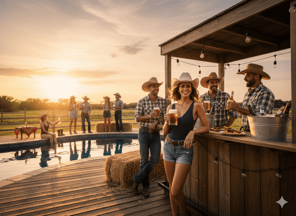 Texas Rodeo Splash Pool Party for Bold, Rugged Fun!