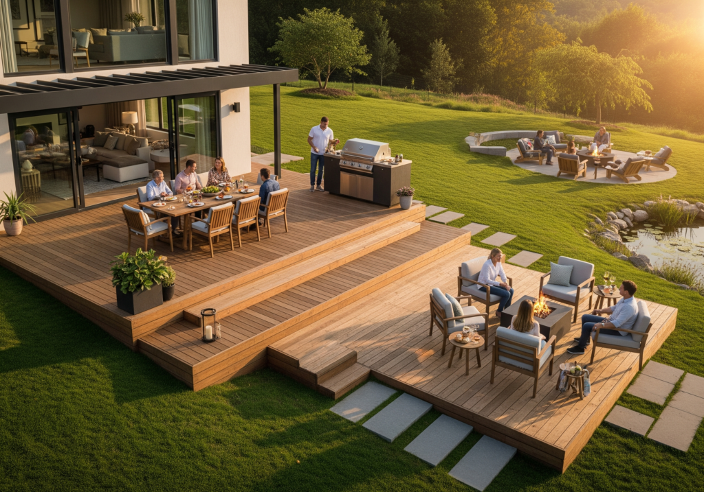 How to Build a Multi-Level Deck? Challenge to "Wow!"